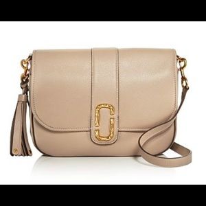 Marc Jacobs Interlock Courier Pebbled Leather Crossbody